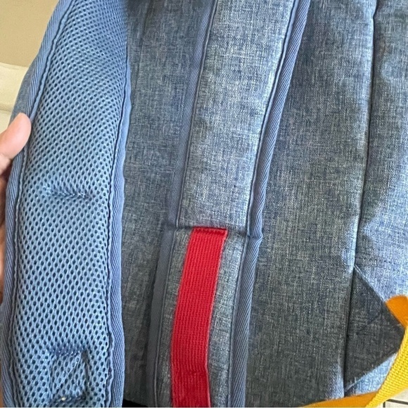 Herschel Supply & Co Y2K Backpack Yin Yang Pattern Vintage Blue Red Yellow - Picture 16 of 16